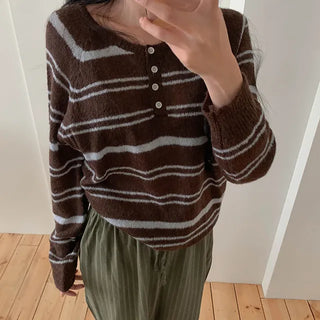 Holic Alpaca Striped Knit