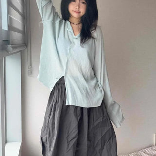 Daily Cotton Midi Skirt
