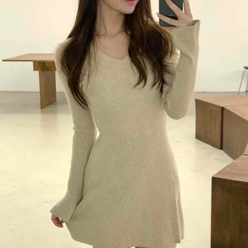 Knit Cashmere Mini Dress
