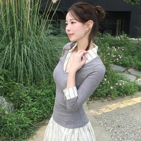 Basic Preppy Mini Dress
