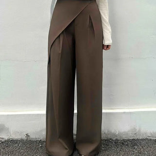 Elegant Wide Long Wrap Slacks