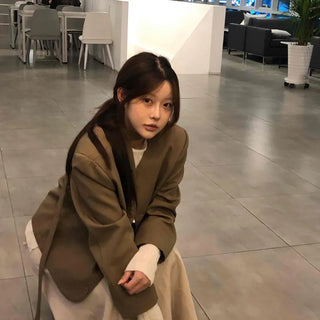 Wedding Guest Look Choker V-Neck Jacket