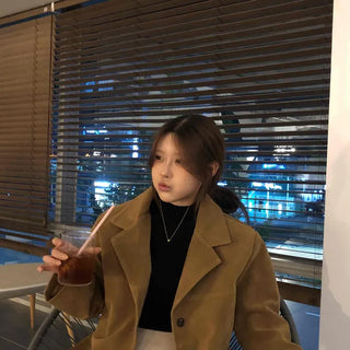 Steady Suede Oversized Autumn Jacket