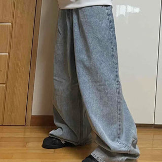 Comfortable Wide Denim Long Pants