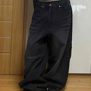 Mega Balloon Fit Denim Long Pants