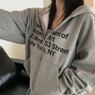 MUSEUM Hap-po Crop Zip-up Hoodie