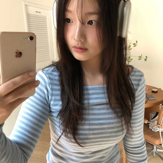 Boatneck Striped T-shirt (3 colors)
