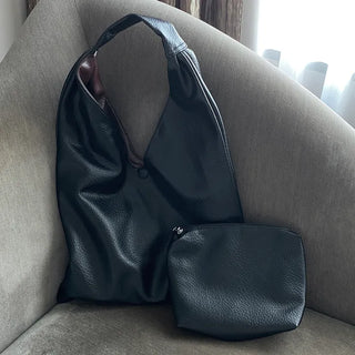 Reversible Big Shoulder Bag  Daily Reversible Bag for College Students Laptop Work Bag