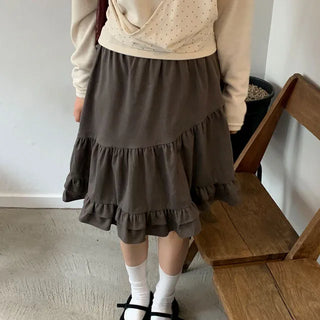 Olden Tiered Midi Skirt 2 colors