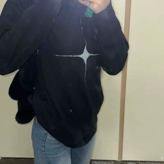 Simple Crossbody Overfit Cotton Long Sleeve T-shirt