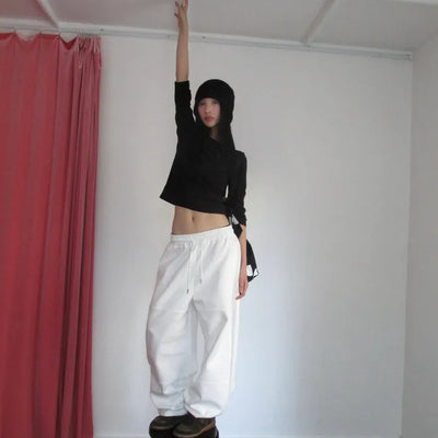 Cut-out Wide Two-Way Pants (3 colors)