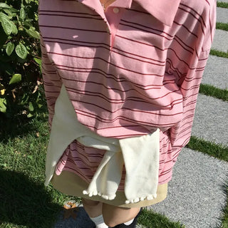*Muand* Over Striped Rugby Tee