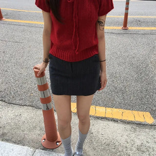 Wonder Ribbon Short Sleeve Knit