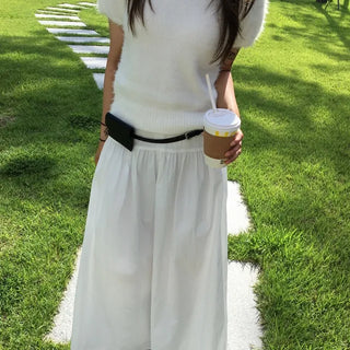 Mink Soft Short Sleeve Knit
