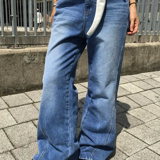 Cutout Wide Bootcut Denim