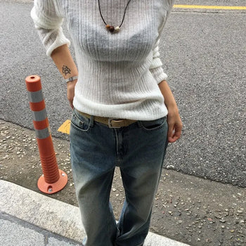 Mohair Ribbed Knit