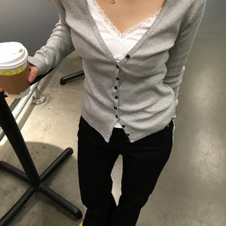Deep V Delicate Cardigan
