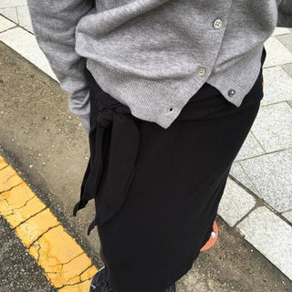 *Muand* Knot Long Skirt