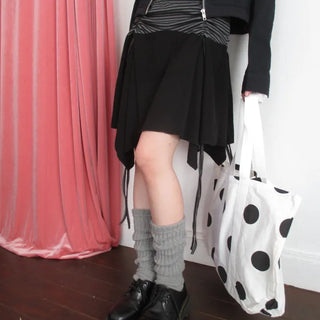 Striped point asymmetrical skirt (3 colors)