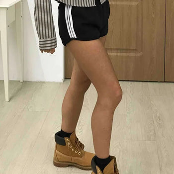 Casual Track Line Skinny Shorts