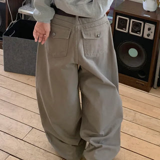 Huda Balloon Cotton Wide Pants