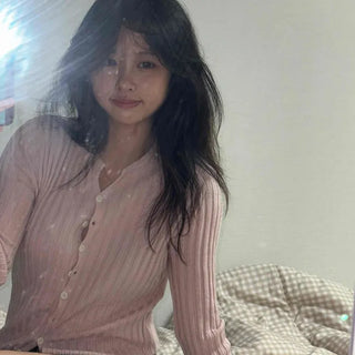 Effortless Chic Semi-Slim Round Neck Cardigan