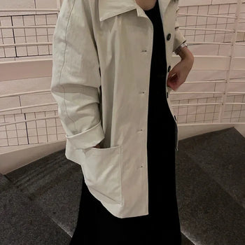 LONDON Button Half Trench Jacket