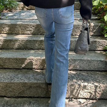 PERFECT Ring Yarn Spandex Bootcut Denim