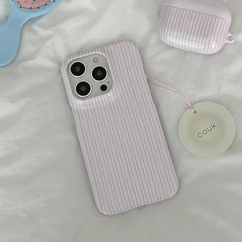 cotton stripe ⋆⭒˚｡⋆ Hard case for iPhone 17, Galaxy S26, Flip, and MagSafe
