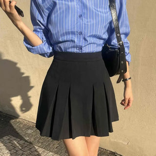 Modern Pleated Mini Skirt