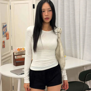Effortless Chic Basic Skinny Shorts