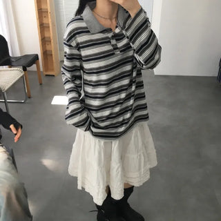 Striped Rugby Long Sleeve T-shirt