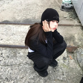 Unisex Guardian Studded Beanie