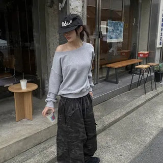 Broad Off-Shoulder Sweatshirt