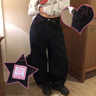 Ensh Ribbon Denim Wide Pants
