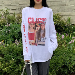 Click Lettering Long Sleeve T-shirt