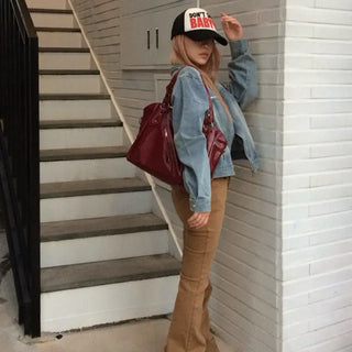 Mini Pocket Bootcut Pants
