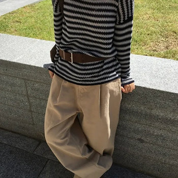 Striped Over-Knit