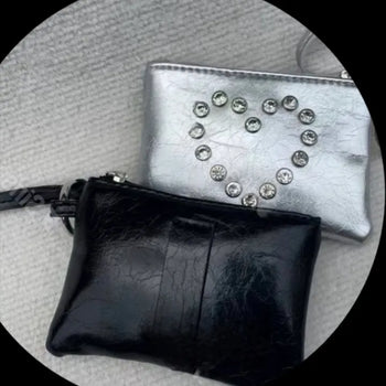 Mini necklace heart wallet