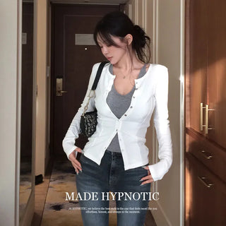 [MADE: In-house Production] Pintuck Button Cardigan