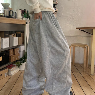 [UNISEX] Car-cut wide string pants