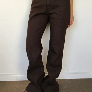Non-Faded Low Bootcut Denim