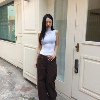 COCO High-neck Turtleneck Sleeveless