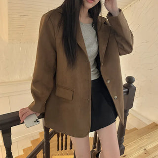 Flow Oversized Suede Jacket