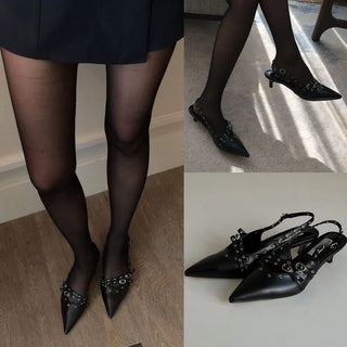 Raymen Strap Stiletto Slingback Heels [5CM]