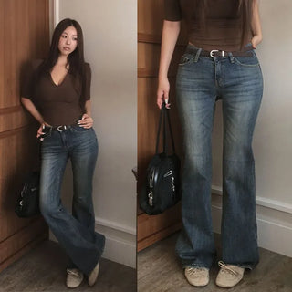 Artio Raw denim bootcut pants