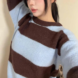 Natural Stripe Avant-Fit Wool Knit