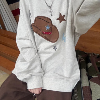 Unisex Woody Applique Oversized Sweatshirt (2 colors)