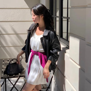 Rubé Tiered Shirred Flare Sleeveless Mini Dress