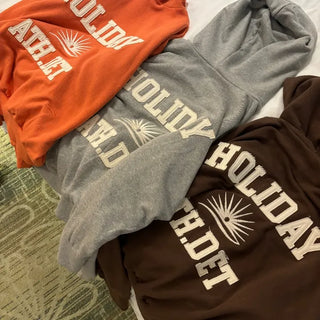 Holiday Vintage Embroidered Patch Hoodie